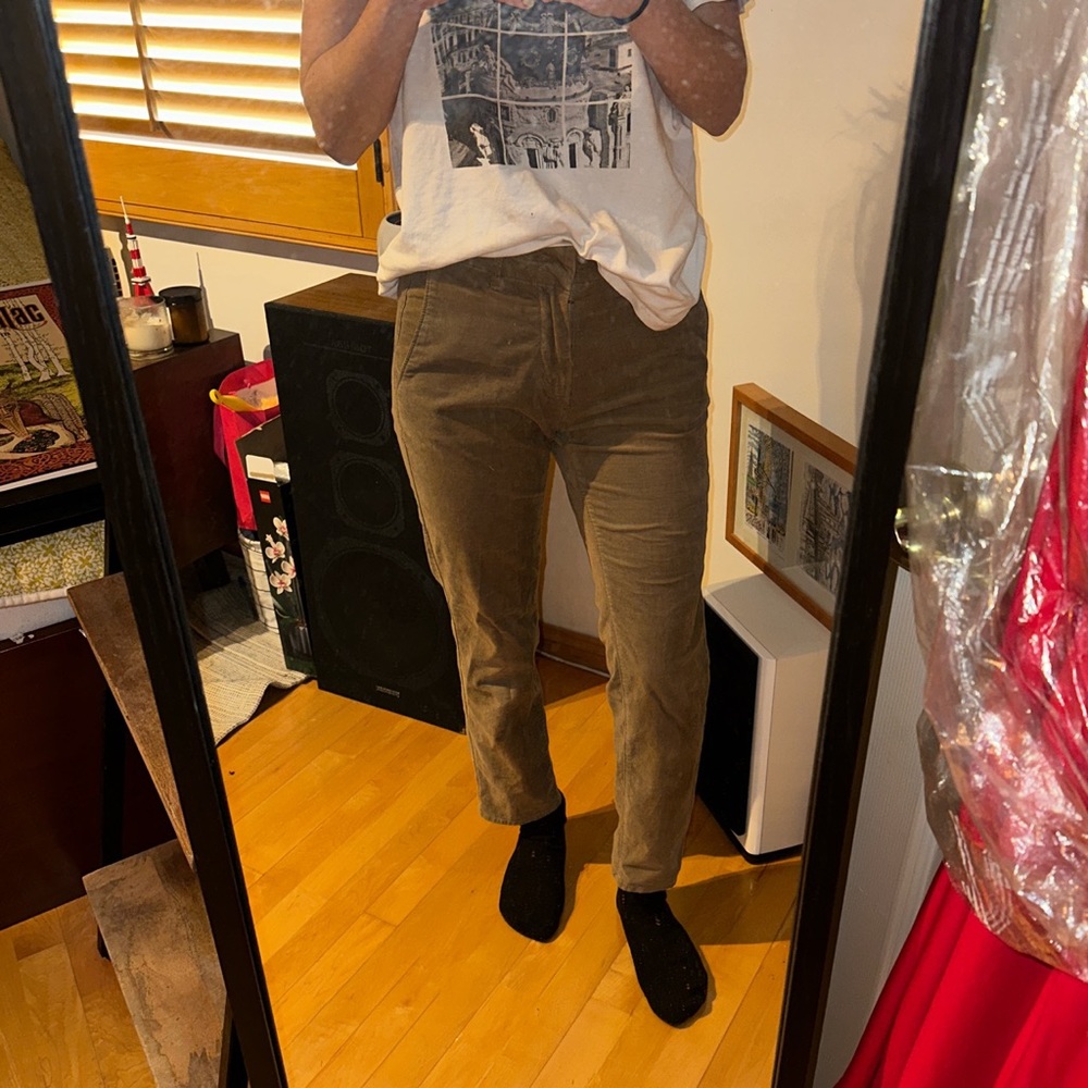 vince straight corduroy pants size 0